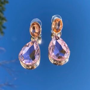 Multi Color Reflective Drop Earrings